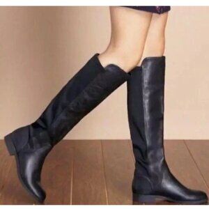 Frye Molly Gore Tall Boots Black Leather Riding Equestrian Style Sz 8B